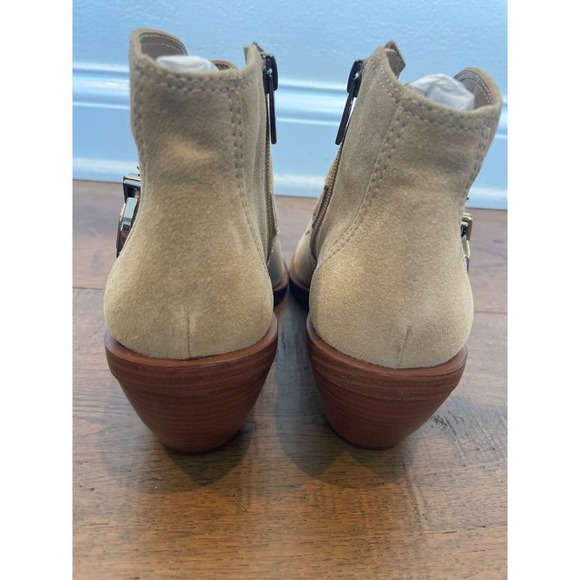 Vince Camuto Beige Ankle Booties with Buckle - Picture 4 of 7